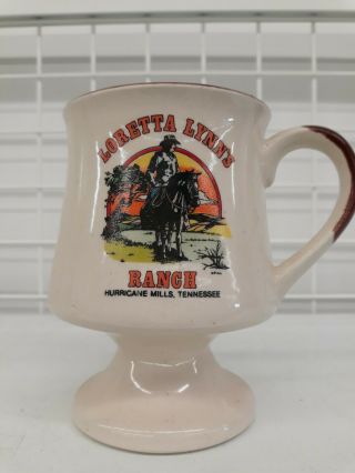 Vintage Loretta Lynn Ranch Tennessee Ceramic Coffee Mug Country Music Tea Cup