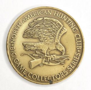 N.  A.  H.  C.  Collectors Medallion Whitetail Deer Big Game Series 01 Coin Vtg bx6 2