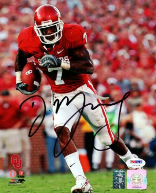 Demarco Murray Autographed Signed 8x10 Photo Oklahoma Sooners Psa/dna 76013