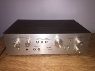 Vintage Akai Electric Co.  Stereo Amplifier Am - 2200 Ships From Ohio