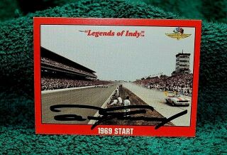Legends Of Indy 500 Trading Card Autographed Signed Dan Gurney Le Mans