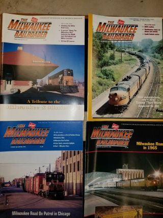 The Milwaukee Railroader Train Magazines 13 Issues Assorted From 1974 To 1997