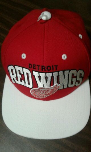 Nhl Detroit Red Wings Mitchell & Ness Cap - Vintage Hockey Wool/acrylic Blend