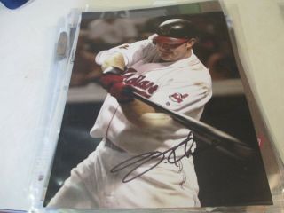 Jim Thome Cleveland Indians Hand Autographed 8x0 Photo W /