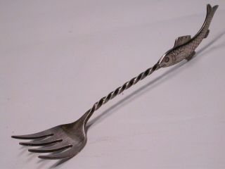Stunning Vintage Wmf Silver Plated Sardine Fish Fork