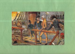 Lord Nelson,  Battle Of The Nile On Scarce Tuck Vintage Military Postcard