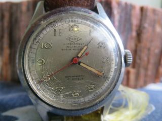 Vintage Pery Mens Military 17 Jewel Incabloc Winding Watch Repair Rp12