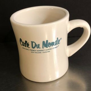 Cafe Du Monde Coffee Mug Restaurant Ware Orleans Louisiana Souvenir Heavy