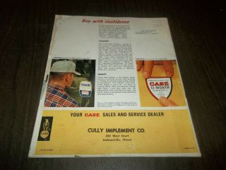 Vintage Case 1967 Buyer ' s Guide Tractor Implement 125th Ann.  Cully Implement IL. 2