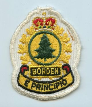 Vintage Cfb Canadian Forces Base Borden Patch Uniform Crest Flash