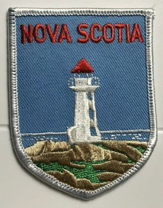 Nova Scotia Lighthouse Canada Canadian Souvenir Embroidered Patch Badge 2