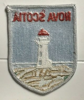Nova Scotia Lighthouse Canada Canadian Souvenir Embroidered Patch Badge 3