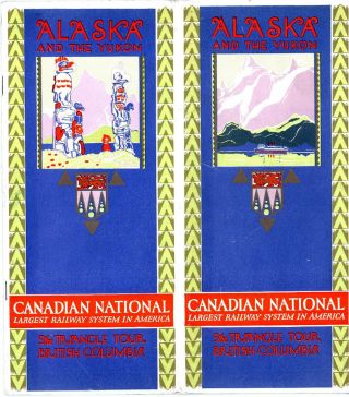 Orig,  Vint,  Canadian National Rys,  Passenger Booklet,  " Alaska And The Yukon " 1928