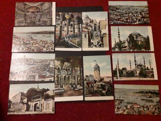 12 Vintage Postcards Of Constantinople,  Istanbul,  Turkey.