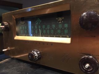 The Fisher 80t Series Eighty Vacuum Tube Am/fm Tuner Preamp Powers Up
