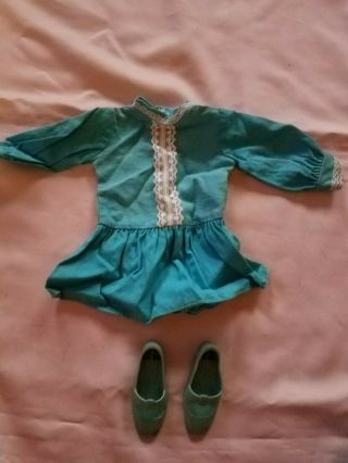 Vintage " Ideal Chrissy " Turquoise Dress/shoes Nr