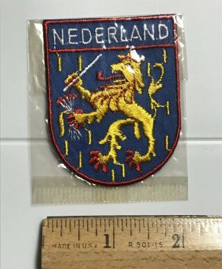 Nederland Netherlands Holland Lion Sword Arrows Coat Of Arms Souvenir Patch