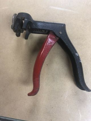 Vintage Possibly Stanley Handyman 42 Saw Set Pistol Grip Red Complete