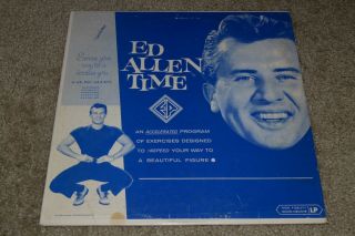 Ed Allen Time Vintage Exercise Lp Work Out Instructional Booklets Fast