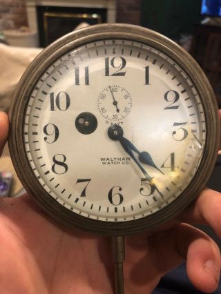 1916 Waltham Watch Co 8 - Day Automobile Clock