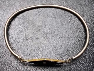 Vintage Mexican Abalone Alpaca Bracelet - Combined S/h