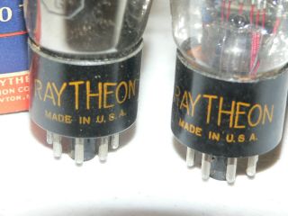 2 NIB Raytheon 6F8G Tubes (USA) 3