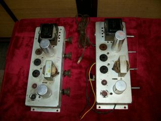 2 - Vintage Rca Integrated Mono Tube Amplifiers,  Parts Or Fixer Uppers