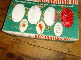 Vintage Partial Kit Holiday Sprinkles Decorating Kit Christmas Craft 1950s Retro