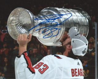 Jay Beagle Signed 8x10 Photo Stanley Cup Washington Capitals Autographed C