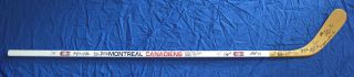 2008 - 09 Montreal Canadiens Team Signed Autograph Auto Nhl Full Size Hockey Stick