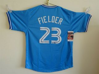 Cecil Fielder Signed Auto Toronto Blue Jays Jersey Jsa Autographed