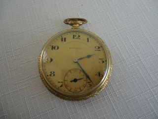 Antique / Vintage Security 17 Jewels Gold Filled Pocket Watch