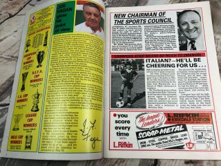 Liverpool Fc v Watford May 1985 DIV 1 Vintage Football Program 3