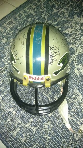 Jacksonville Jaguars Autographed Football Helmet Riddell