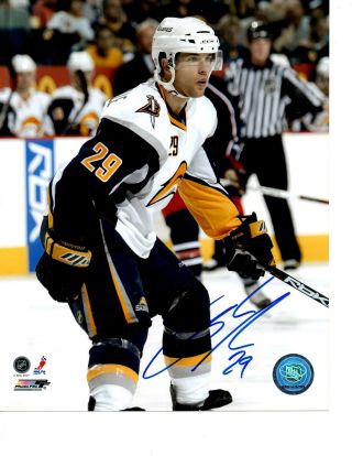 Jason Pominville Buffalo Sabres Signed 8x10 Photo With Lom (ph1218)