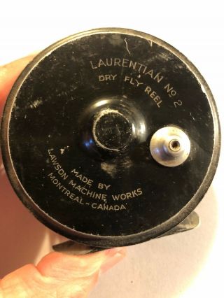Vintage Laurentian No.  2 Dry Fly Fishing Reel Montreal Canada