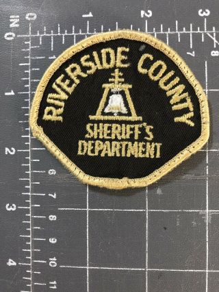 Vintage Riverside County Sheriff’s Department Patch Rcsd Police California Ca