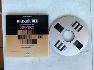 Maxell 35 - 180 Metal 10.  5 " Reel Tape With Recordings