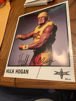 Hulk Hogan Autographed 8x10 Photo Wwf Wwe Wcw