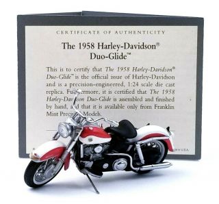 Franklin 1958 Harley Davidson Duo Glide Scale 1:24