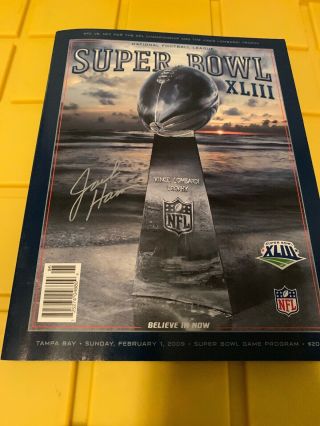 Pittsburgh Steelers Jack Ham Auto Signed Autograph Bowl Xliii Program