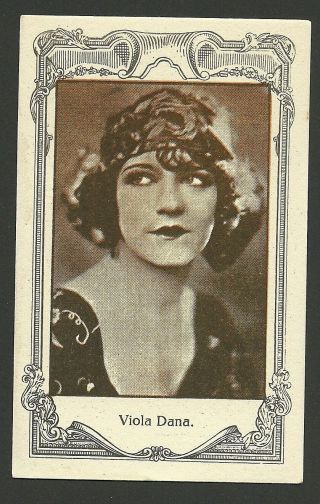 Viola Dana Vintage 1920s Silent Film Movie Spanish Card