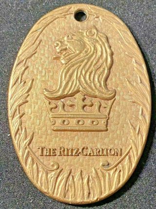 Vintage Ritz Carlton Hotel Key Fob Laguna Niguel Brass