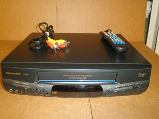 Hi Fi 4 Head Vhs Vcr Panasonic Pv - 8451 With Remote Cable Japan Built