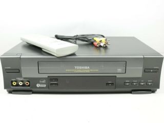 Toshiba W - 528 4 Head Vcr Vhs Video Cassette Player Recorder -