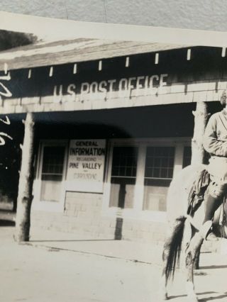 PINE VALLEY SAN DIEGO POST OFFICE VINTAGE REAL PHOTO 1930S? 2