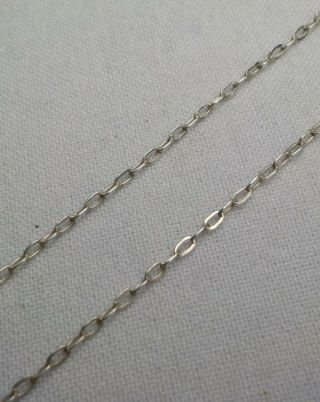 Vintage Fine Sterling Silver Chain Link Necklace 20.  75 Inch 925