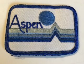Aspen Vintage Skiing Ski Patch Crest Colorado Co Resort Souvenir Travel