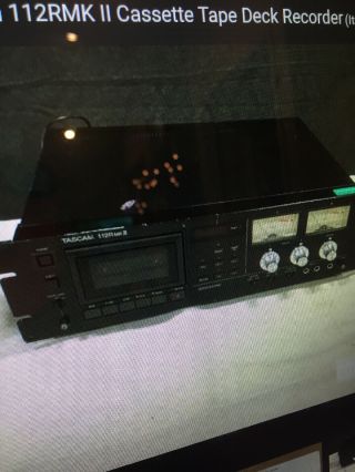 Lockheed Martin Tascam 112rmk Ii Cassette Tape Deck Recorder