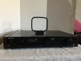 Vintage Sony St - S550es 550es Stereo Am/fm Tuner Radial Power Supply Wood Side.
